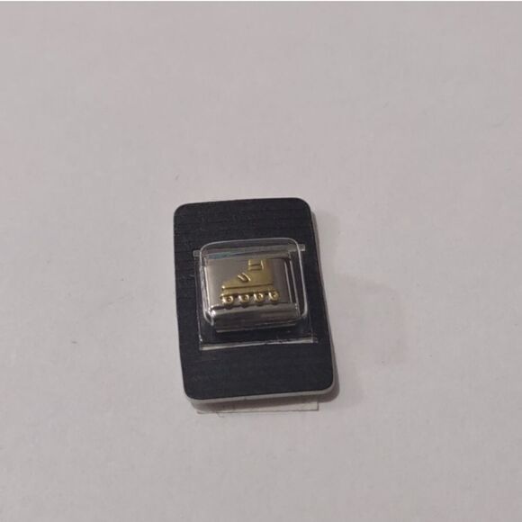 Gold Rollerblade 🛼 Italian Link Stainless‎ Steel Charm for Nomination NWT - Picture 1 of 1